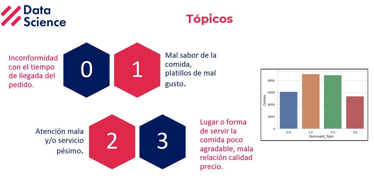 Topic Modelling sobre reviews negativos de restaurantes de Lima usando NLP y LDA